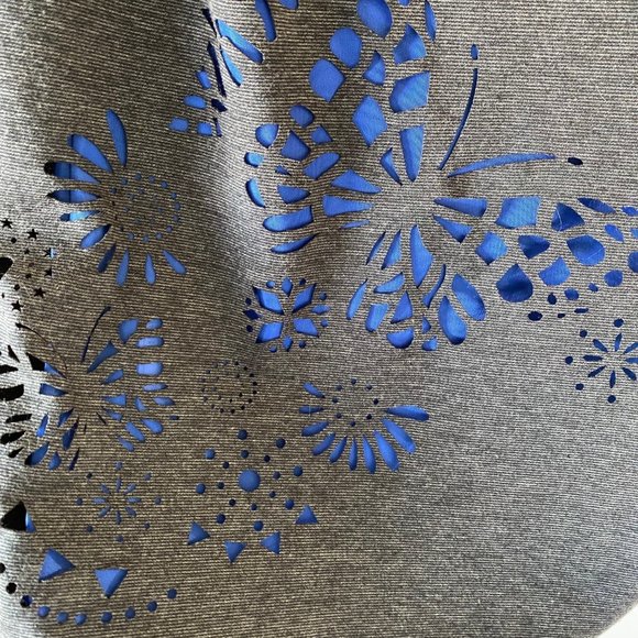 Desigual Grey and Blue Sheath Dress - Picture 4 of 7